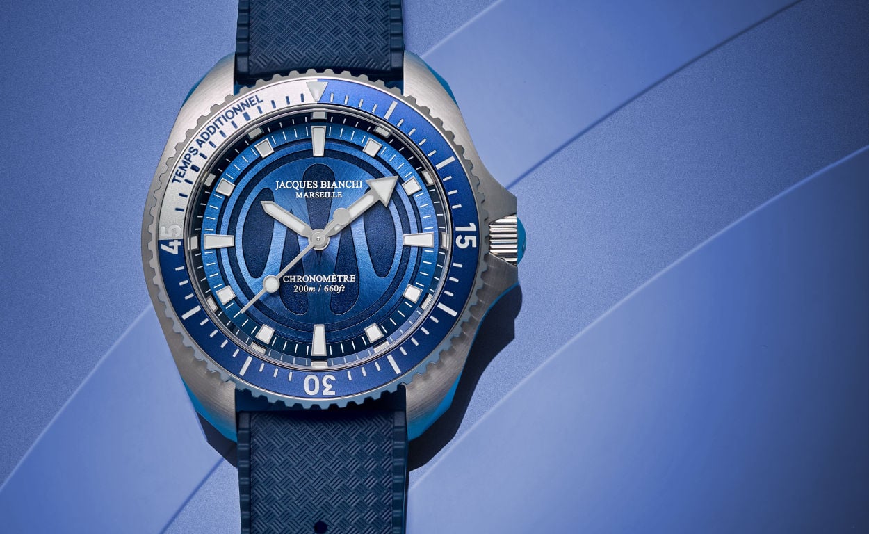 Olympique de Marseille et Jacques Bianchi : une première montre aux couleurs du club phocéen