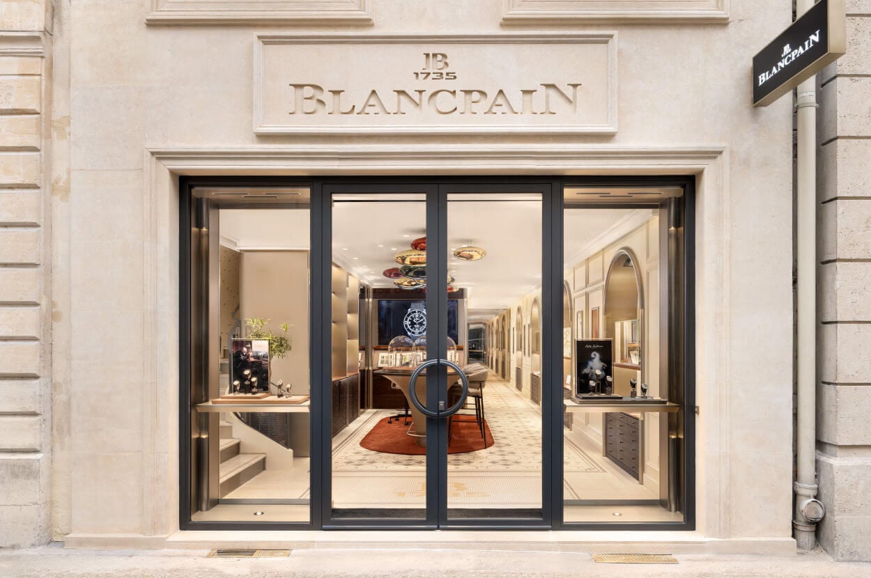 Blancpain ouvre une nouvelle boutique au 11 rue du Faubourg Saint-Honoré à Paris
