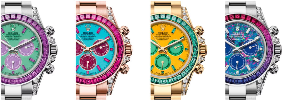 Rolex : quatre Daytona pièces uniques en vente au profit de la Federer Foundation et de Re