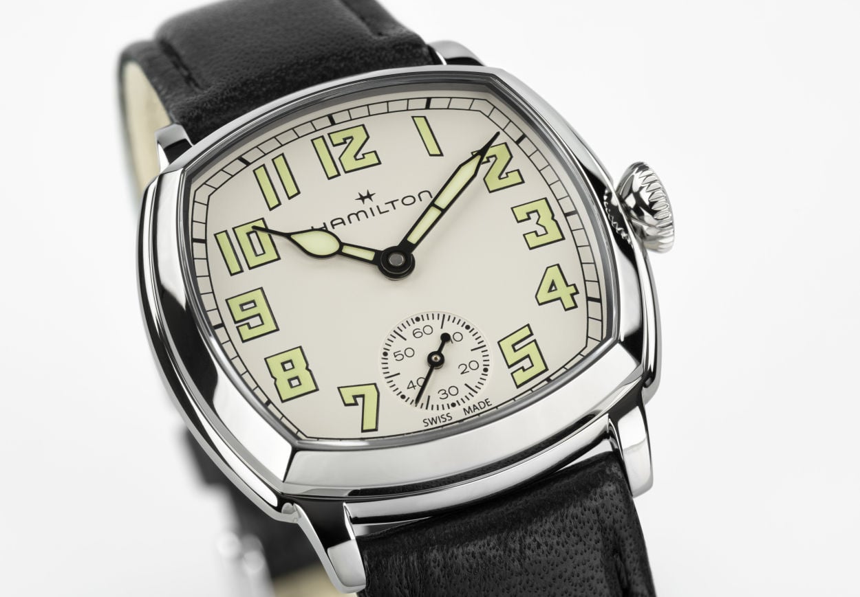 Hamilton American Classic Cushion : le retour de la petite montre mécanique pour hommes