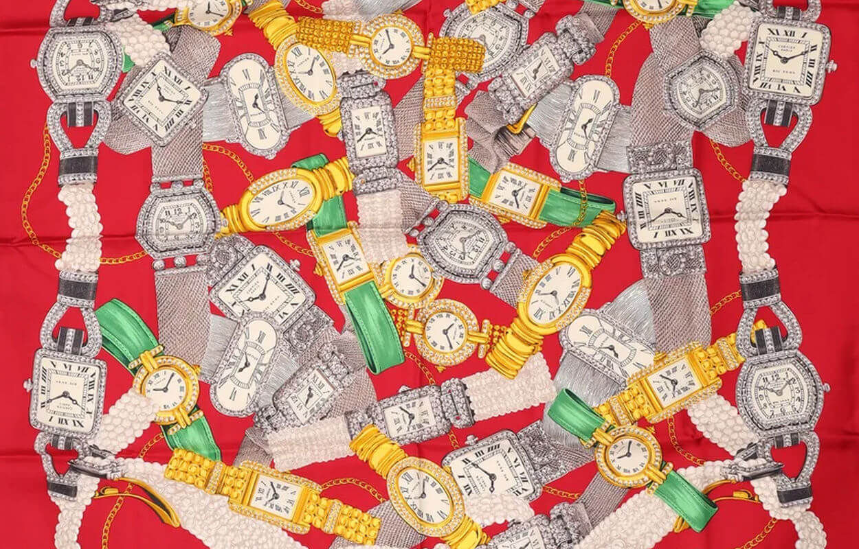 Cartier : quand l'histoire horlogère de la maison se dessine sur la soie