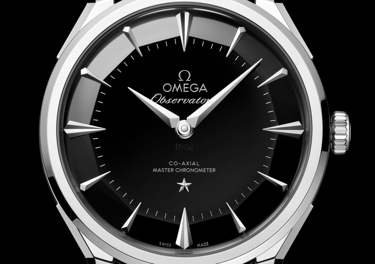 Omega Constellation Observatory : un cadran noir en céramique pour une montre très chic