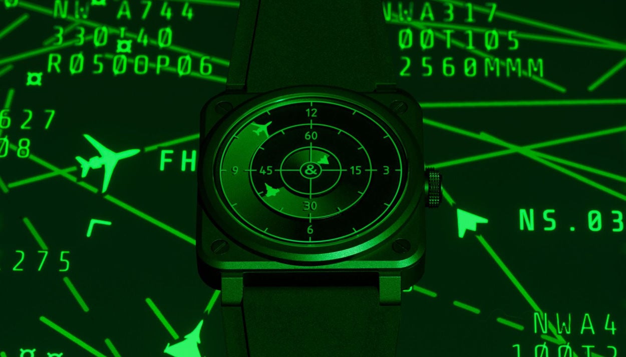 Bell & Ross BR-03 Green Radar Ceramic : trois avions pour donner l'heure