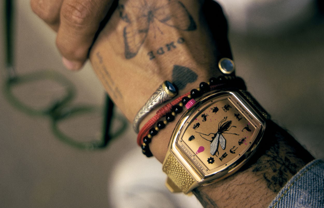 Franck Muller, la Vanguard Slim se réinvente avec l'artiste Amador Montes : sin ti nunca !
