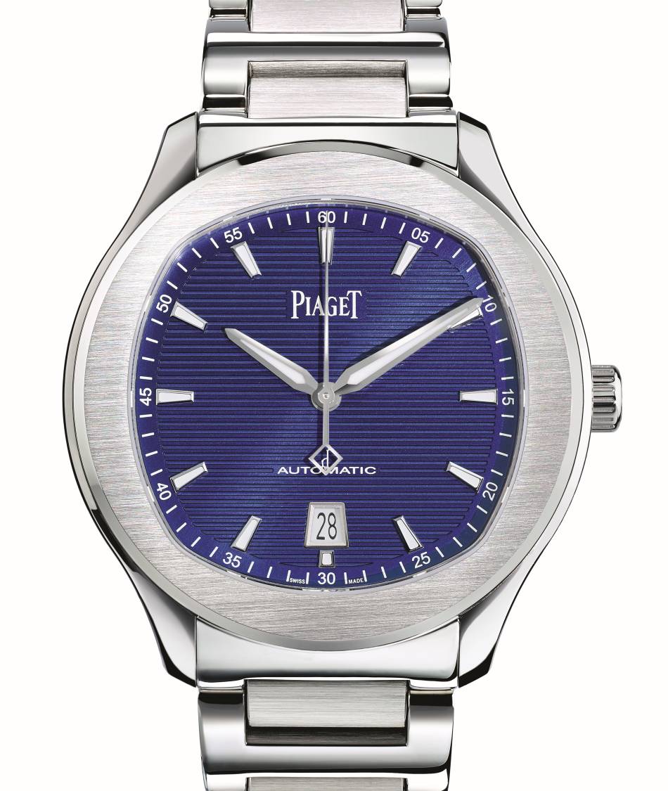 Piaget Polo S en acier cadran bleu