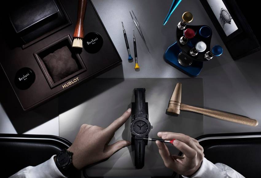 Singapour : The Hour Glass présente la collaboration Hublot x Berluti