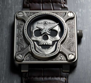 Burning Skull Bell&amp;Ross : le crâne et le tatouage