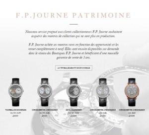 F.P. Journe : service compris