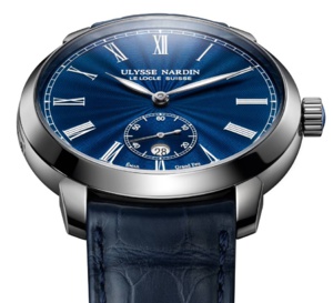 Ulysse Nardin Classico Manufacture : émail Grand Feu bleu