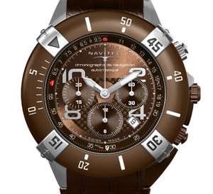 Navitec Tango Charlie Automatique Chocolat : chronographe de navigation