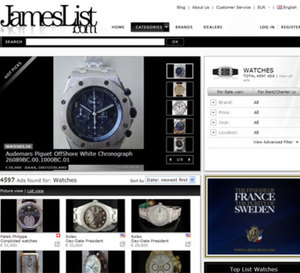 JamesList.com : pour trouver et comparer les prix des produits de luxe n'importe où dans le monde…