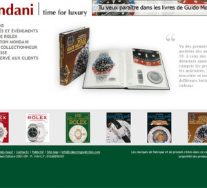 Booksandwatches.com : Mondani Editore présente son nouveau site Internet