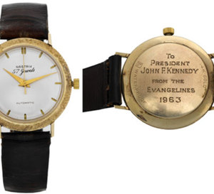 Antiquorum met en vente les montres de J.F. Kennedy et de Gandhi