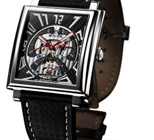 Milus Herios TriRetrograde Seconds Skeleton « Carbone »