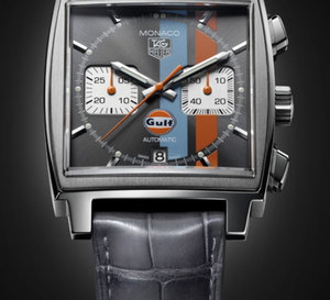 Chronographe Monaco Calibre 12 Gulf Limited edition : 5.000 pièces et pas une de plus