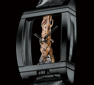 Golden Bridge Black Titanium : une Corum se pare de noir pour les fêtes... 