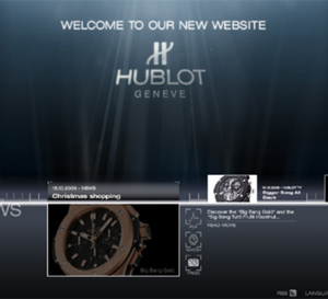 Un nouveau site Internet pour Hublot