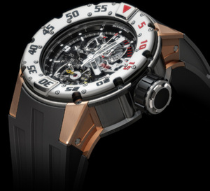 Du Kalrez pour le bracelet de la RM 025, la montre de plongée Richard Mille