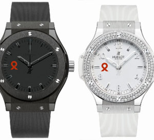 Hublot offre deux montres pour la lutte contre le sida