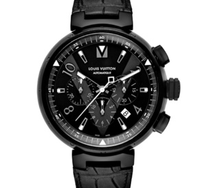 Louis Vuitton Tambour All Black chrono