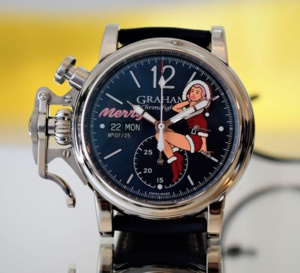 Graham Chronofighter Nose Art : la mère Noël au poignet