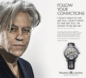 Bob Geldof, Jimmy Wales et Justin Rose: les nouveaux ambassadeurs Maurice Lacroix