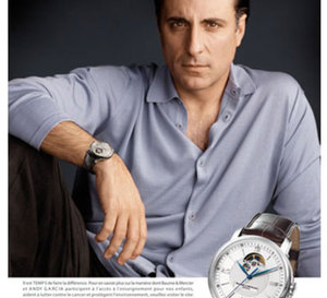 Andy Garcia : nouvel ambassadeur Baume &amp; Mercier &amp; Moi