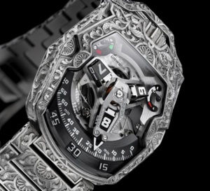 Urwerk UR-210 Dubaï : gravure à l'état pur pour cette pièce unique