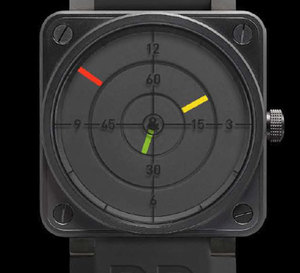 Bell &amp; Ross BR01 Radar : cadran et aiguilles sur un même plan… pour une autre façon de lire l’heure