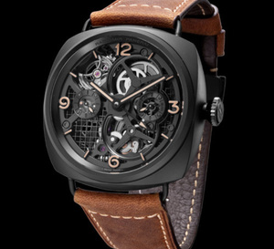 Officine Panerai Radiomir Tourbillon GMT Ceramica Lo Scienziato : massive mais si délicate…