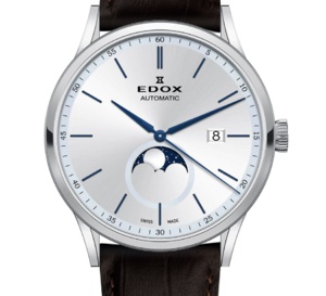 Edox Les Vauberts Automatic : une phase de Lune d'entrée de gamme