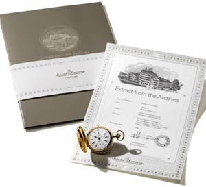 Extrait d’archives Jaeger-leCoultre : pour retracer l’origine des montres anciennes de la manufacture