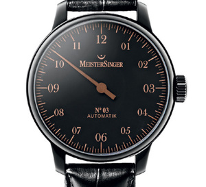 MeisterSinger N° 03 Black PVD Edition Spéciale : noire et bronze