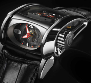 Bugatti Super Sport Parmigiani Fleurier : affichage latéral du temps pour lecture à 431 km/h
