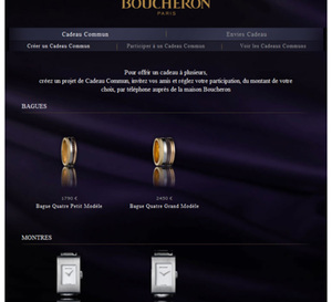 Boucheron lance une application « Cadeau Commun » sur Facebook