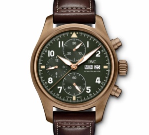 IWC Montre d'Aviateur Chronographe Spitfire : version bronze en 41 mm