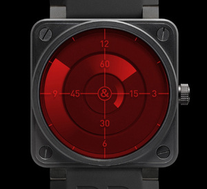 Bell &amp; Ross BR 01 Red Radar : une montre inspire des radars de contrôle aérien