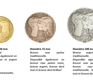 Christian Lacroix et la Monnaie de Paris créent la Médaille du Pacs : trois pièces en bronze