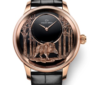 Jaquet Droz : nouvel an chinois, le cochon en gravure