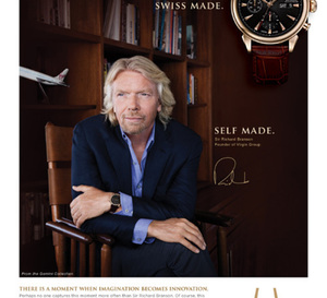 Richard Branson, patron de Virgin, devient partenaire de Bulova Accutron