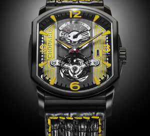 Chopard L.U.C Engine One Tourbillon en titane DLC Only Watch 2011 : l’univers automobile comme inspiration