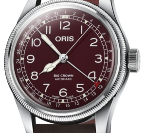 Oris Big Crown Pointer Date : cadran carmin