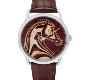 La Slim d'Hermès en marqueterie de bois : unique par essence !