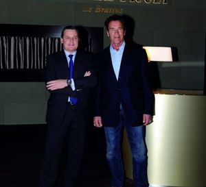 Arnold Schwarzenegger en visite chez Audemars Piguet à l’occasion du SIHH 2012