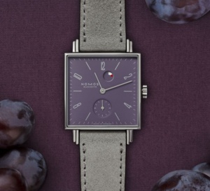 Nomos Tetra : un beau cadran prune pour l'automne