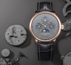 Frédérique Constant Slimline Manufacture Quantième Perpétuel : nouveau cadran gris