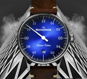 MeisterSinger Pangaea Date spéciale France : cadran bleu fumé pour "French Touch"