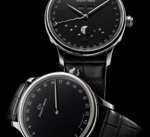 Jaquet Droz : Eclipse onyx et Grande Heure Onyx, mariage réussi de l’onyx et de l’acier…