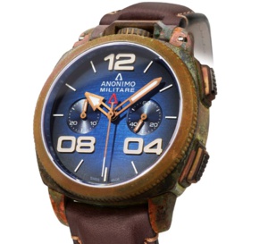 Anonimo Militare Chrono : 25 exemplaires en bronze oxydé