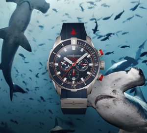 Ulysse Nardin Diver Chronograph Hammerhead shark : haute ho sous l'eau